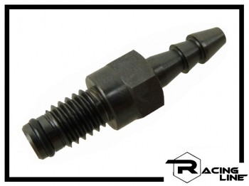 Racing Line Stutzen M6 Titan mit Dichtung - schwarz