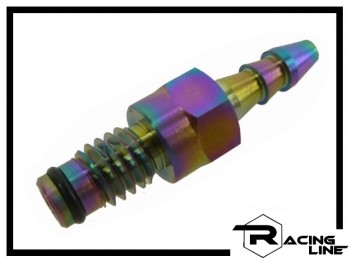 Racing Line Stutzen M6 Titan mit Dichtung - rainbow