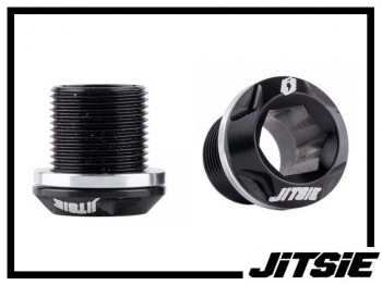 Kurbelschrauben Jitsie Aluminium - schwarz