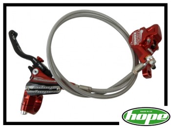 VR-Bremse Hope Tech 3 Trial PM Stahlflex - rot
