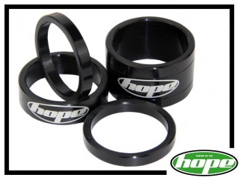 Vorbau-Spacerset Hope Aluminium schwarz