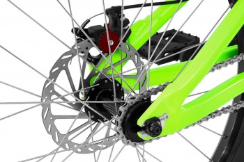 Bike 24" Inspired Flow - neongrün Avid BB5 disc - mechanisch
