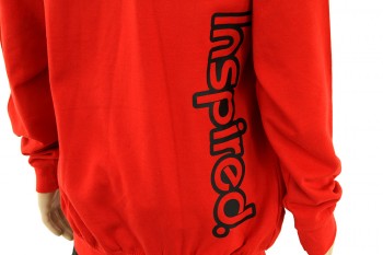 Inspired Hoody Zip Sweatshirt - rot