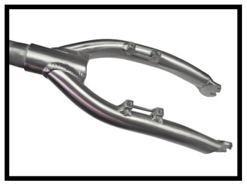 Gabel 20" Aluminium HS - silber