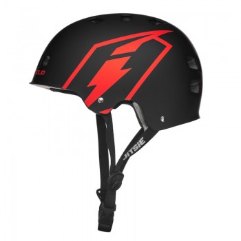 Helm Jitsie C3 Solid - schwarz/rot L
