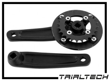 Kurbelpaar Trialtech Race 4-Kant 162mm 24 Z.