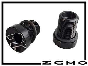 Kurbelschrauben Echo Aluminium M15 schwarz