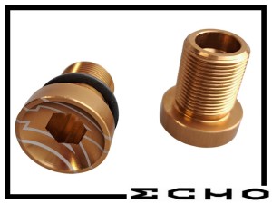 Kurbelschrauben Echo Aluminium M15 gold