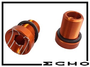 Kurbelschrauben Echo Aluminium M15 orange