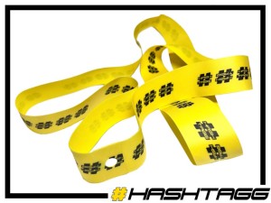 Felgenband Hashtagg 19" / 42mm - gelb