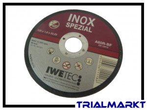 Inox-Schleifscheibe für Aluminiumfelgen 125mm