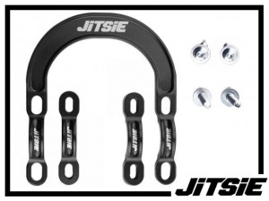 Halteschellen Jitsie mit Brake Booster vorne - schwarz 87,5mm