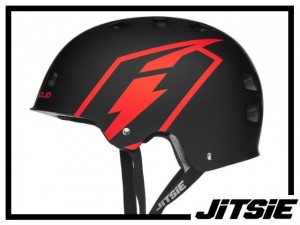 Helm Jitsie C3 Solid - schwarz/rot