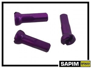 Speichennippel Sapim Polyax Aluminium lila