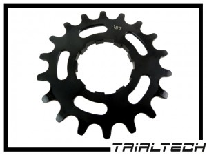 Ritzel Singlespeed Trialtech 18 Z. - schwarz