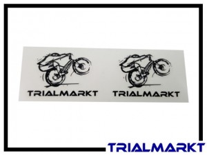 Rahmenaufkleber Trialmarkt Logo - klein schwarz