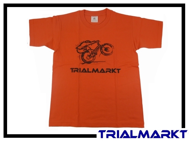 T-Shirt Trialmarkt Kids - Sunset Orange 3/4 Jahre
