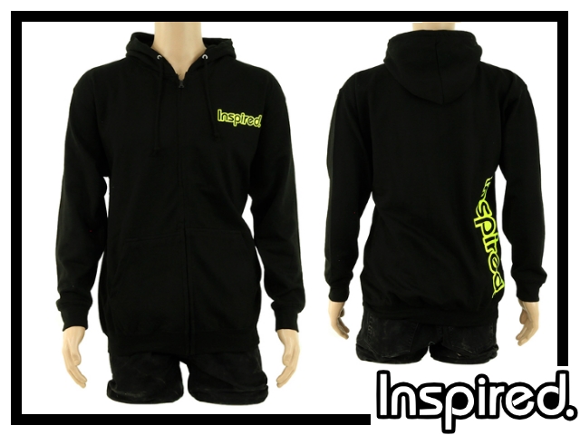 Inspired Hoody Zip Sweatshirt - schwarz S